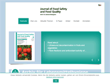 Tablet Screenshot of journal-food-safety.de